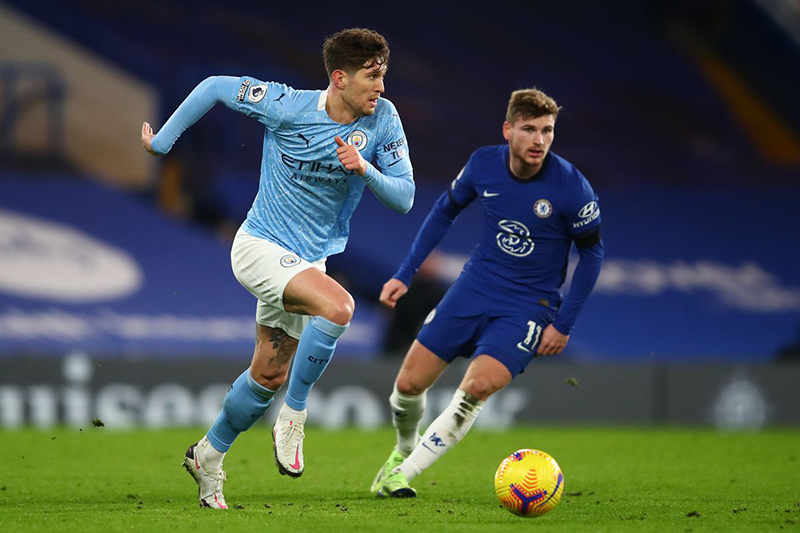 Match between Manchester City and Chelsea