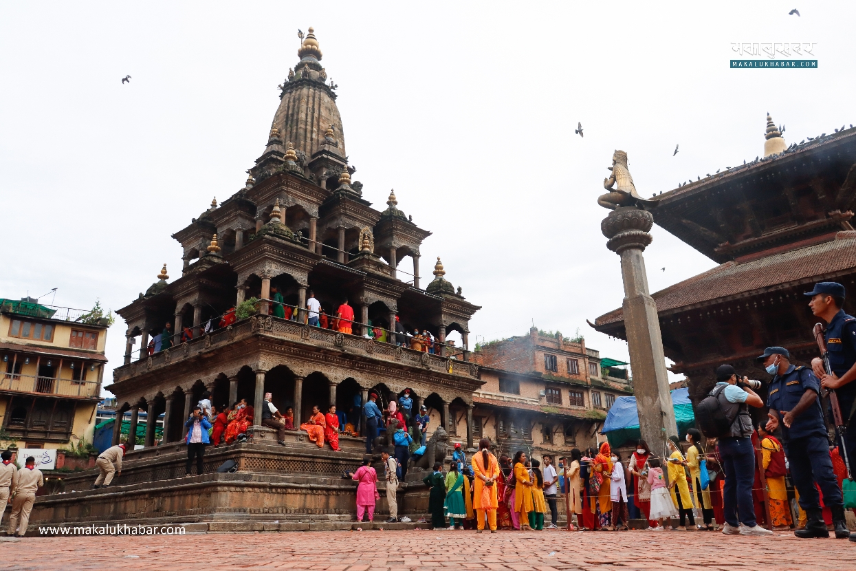 In Pics: Devotees throng Patan’s Krishna Temple on Krishna Janmashtami