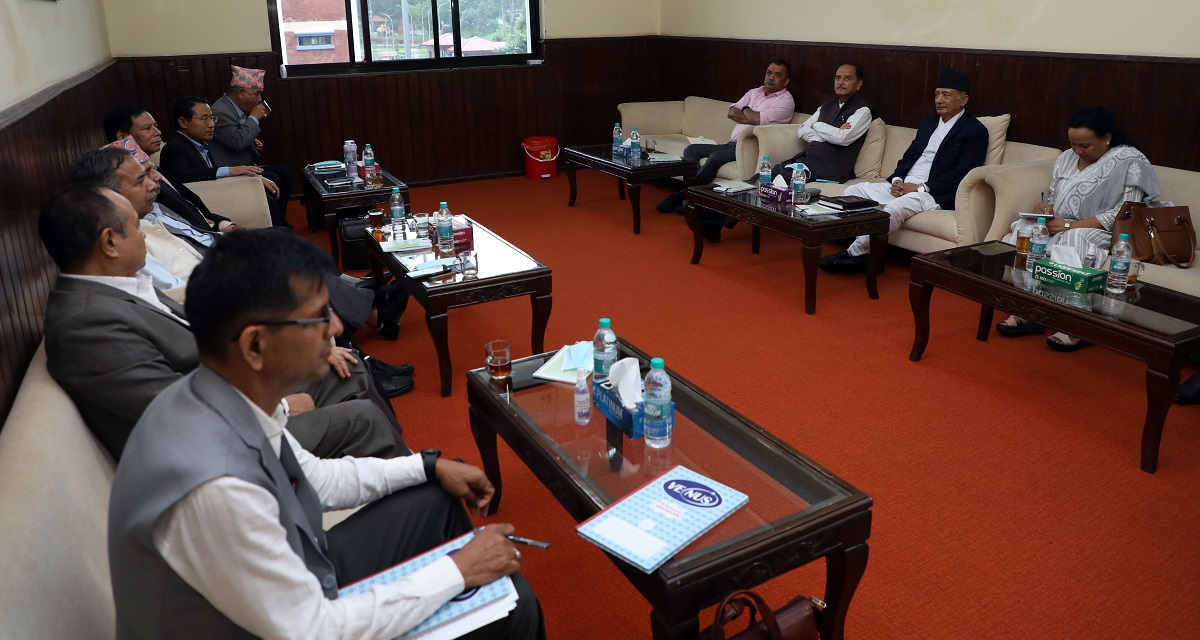 Second meeting of seat allocation working committee in Baluwatar