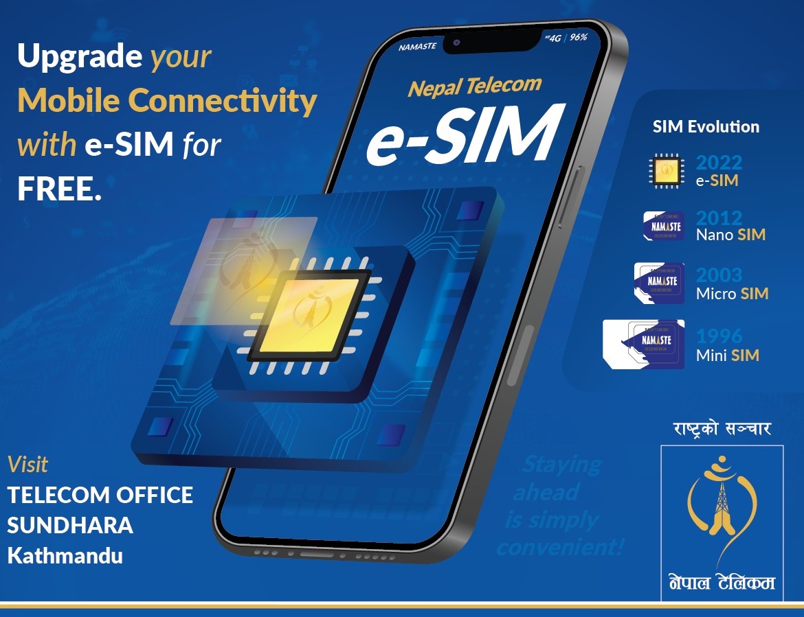 Nepal Telecom distributing free e-SIM