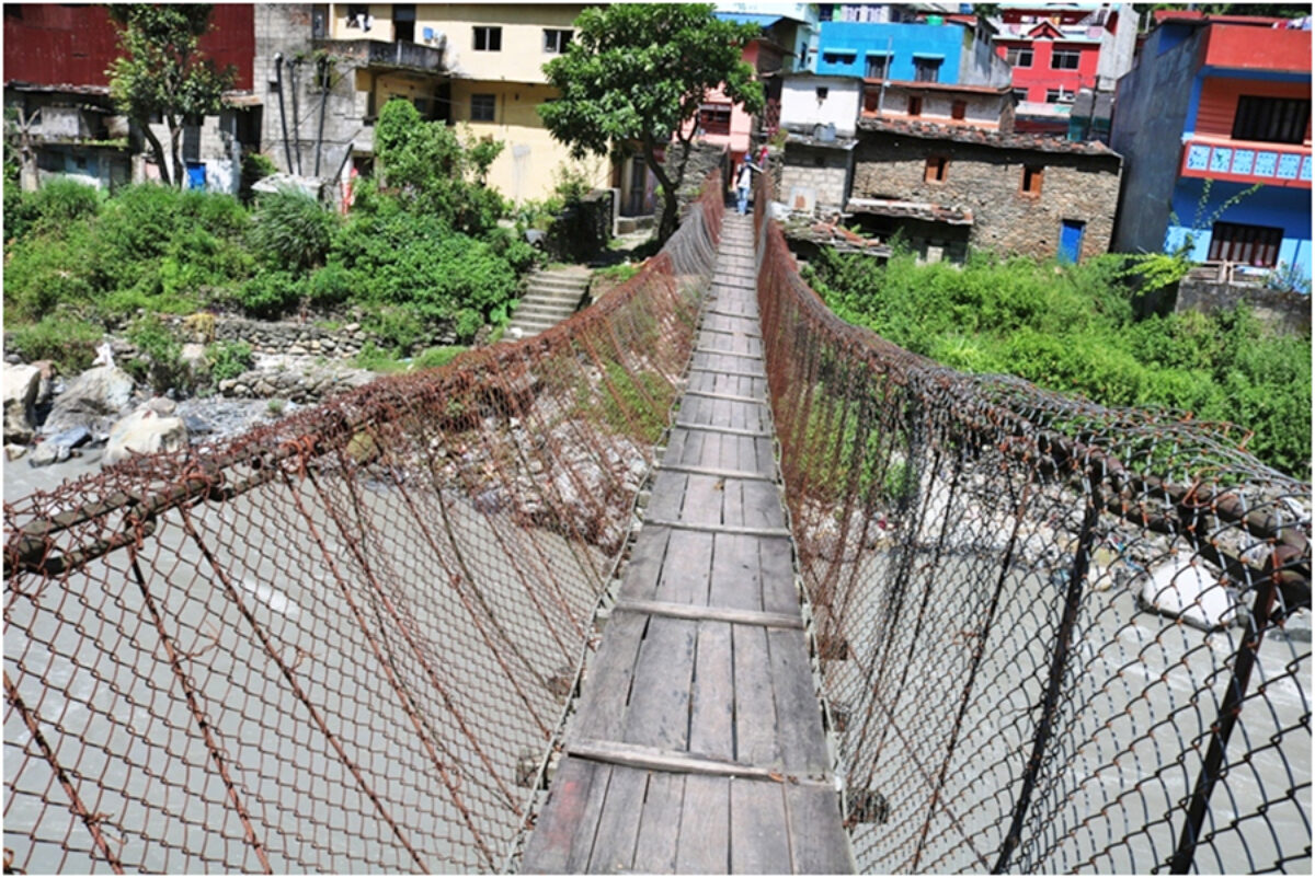 135 years old suspension bridge awaits maintenance