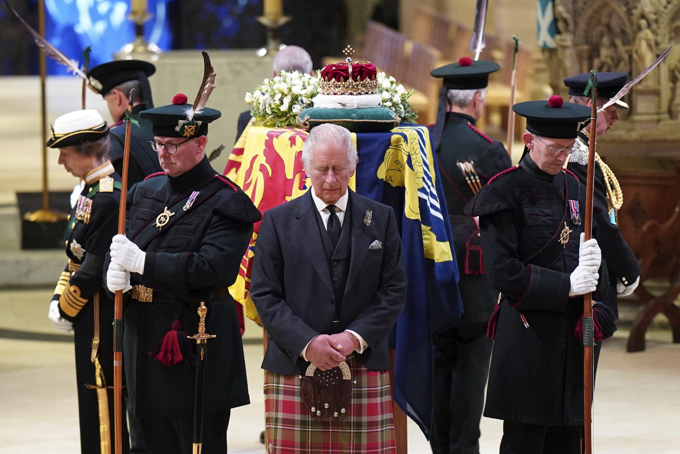 King Charles in Belfast, queen’s coffin to return to London