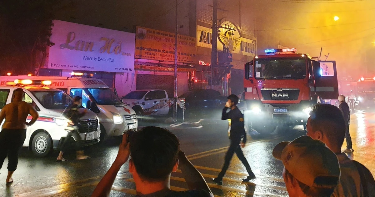 At least 32 dead in fire at karaoke parlor in south Vietnam