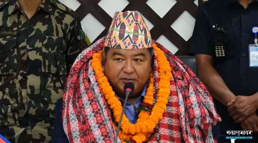 Former Labor Minister & MP Shrestha donated 30 lakhs