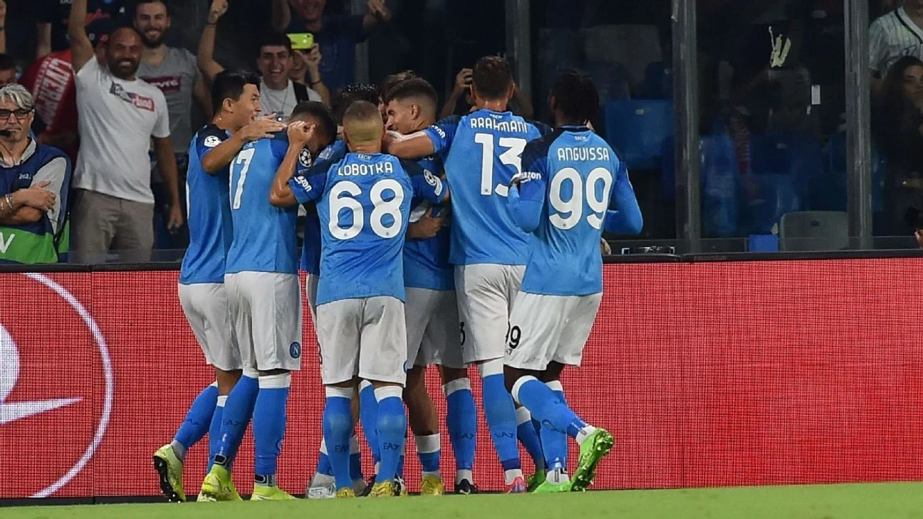 Liverpool stunned 4-1 by Napoli