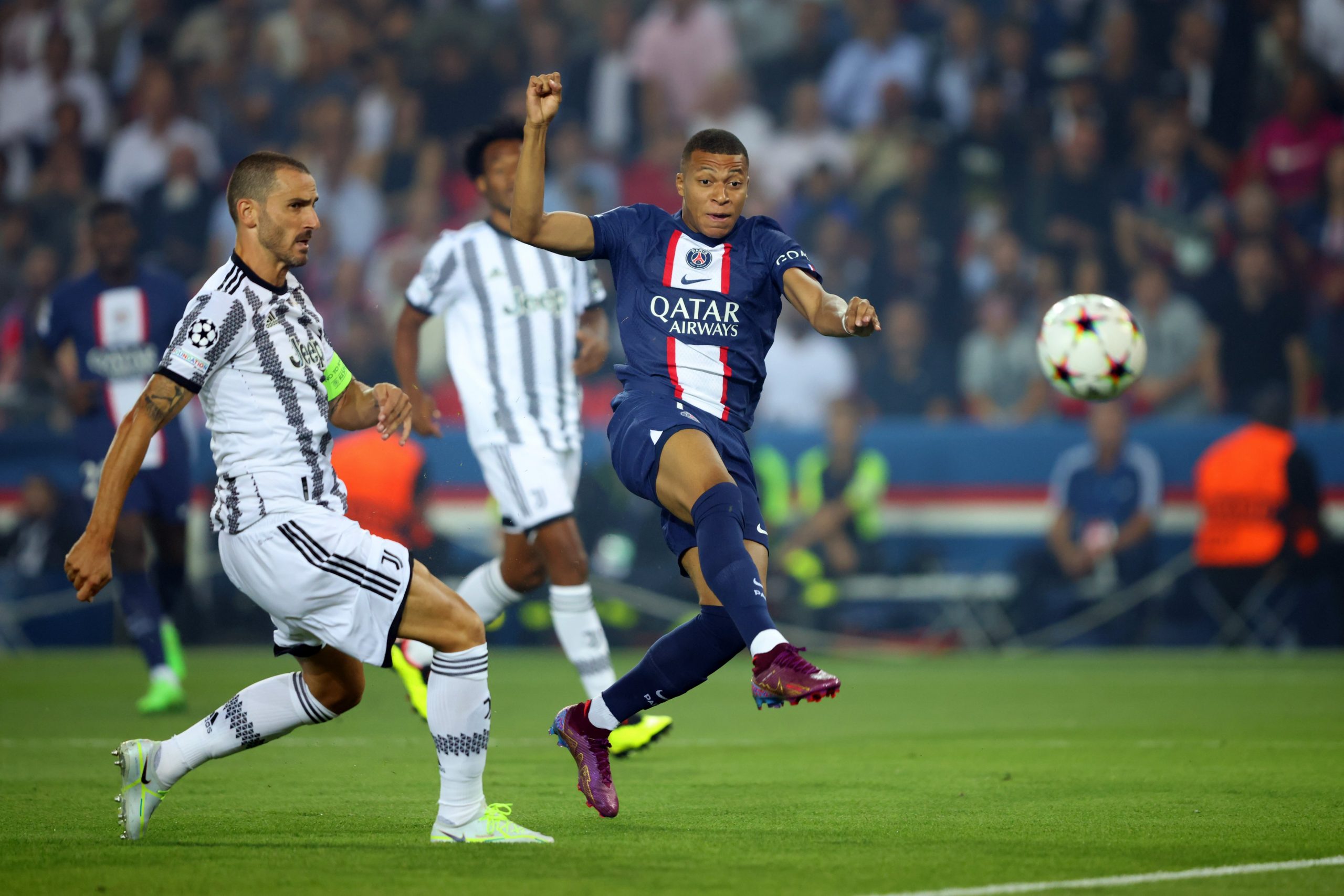 Mbappe’s two goals helped PSG beat Juventus