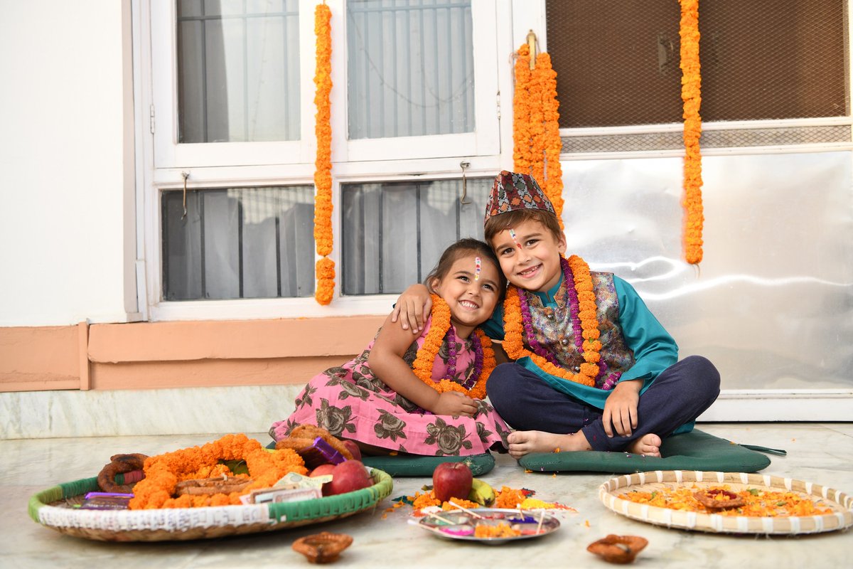 Lat day of Tihar i.e Bhai Tika, 11:37 am auspicious hour