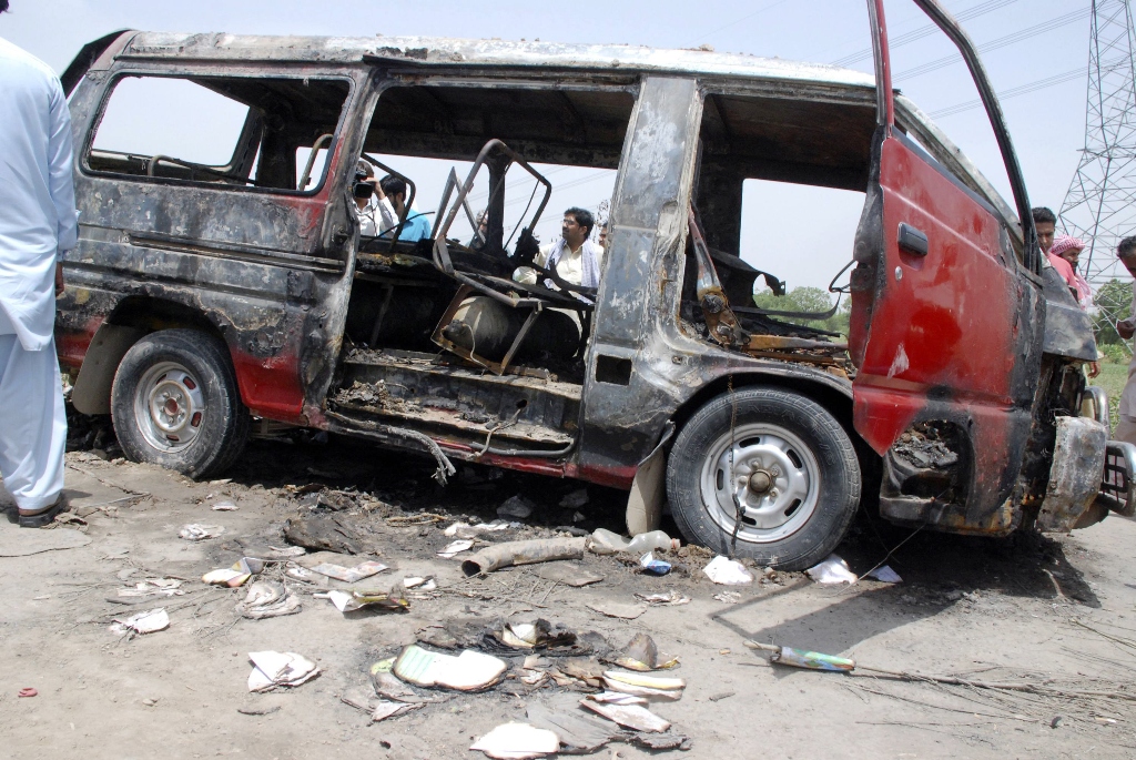 Driver killed, 2 children injured in firing on school van in NW Pakistan