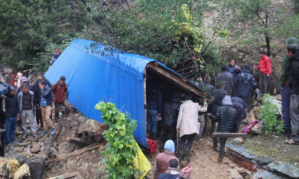 Flood and landslide in Karnali renders 10,500 people homeless