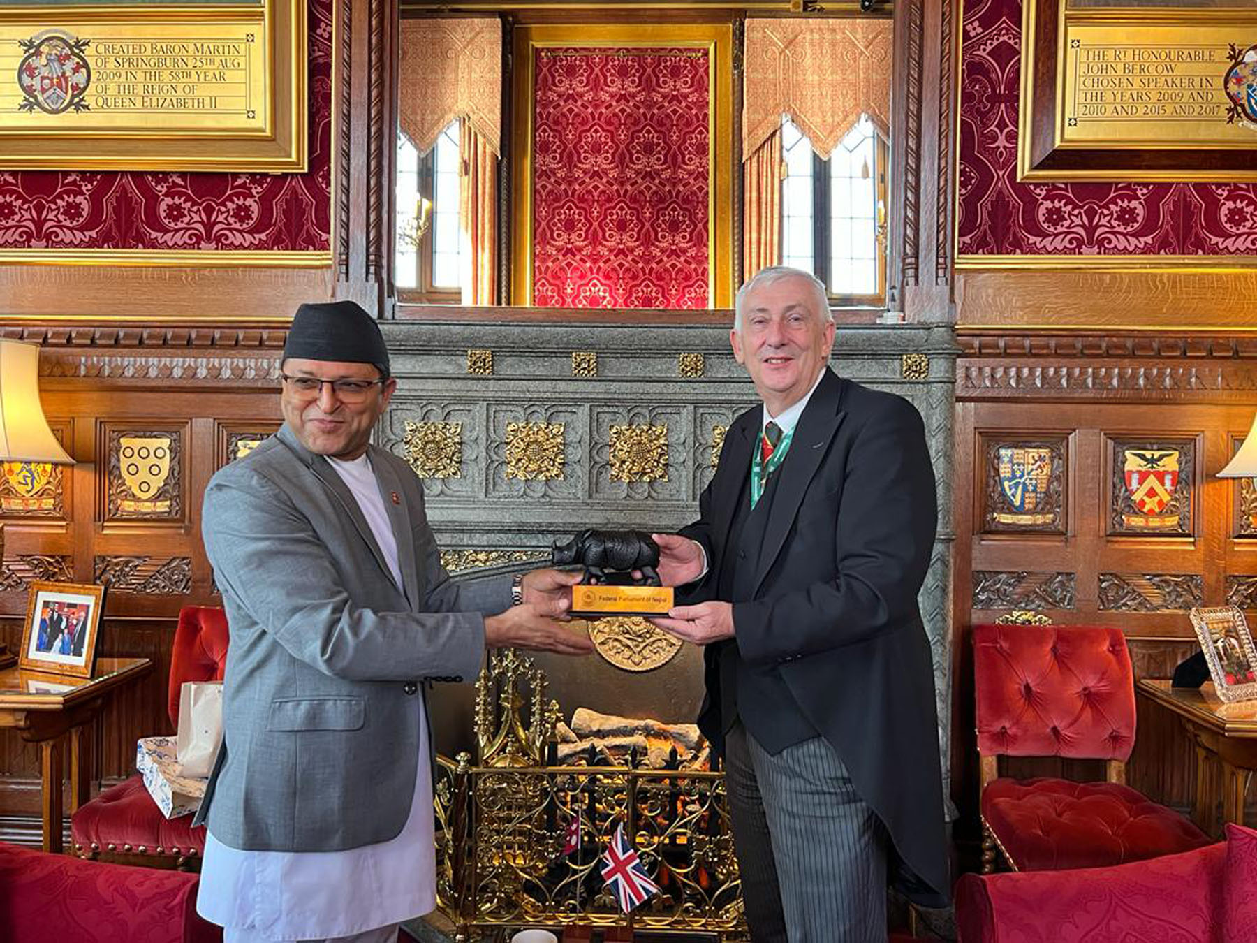 NA Speaker Timilsina and British Speaker met