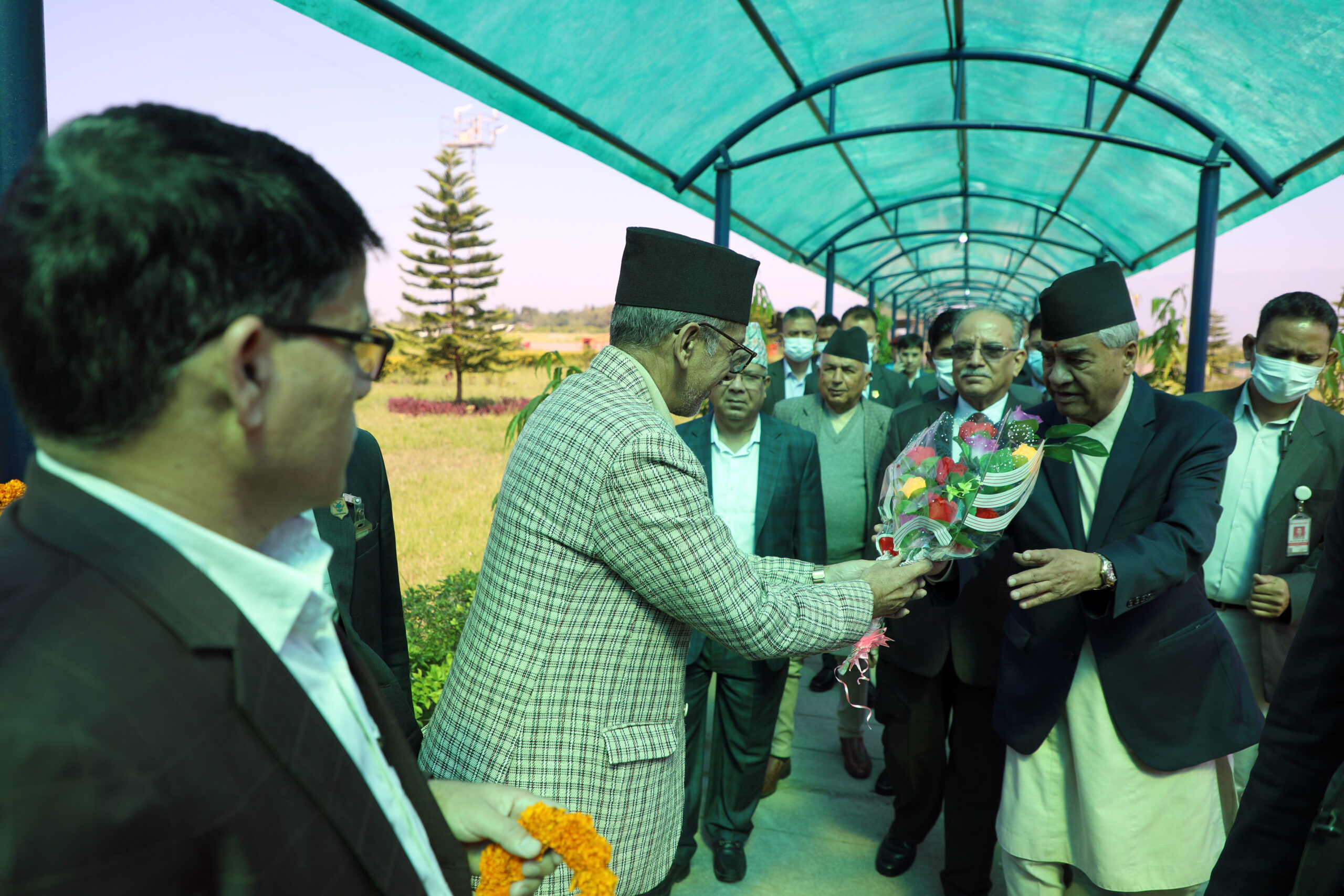 Coalition top leaders including PM arrive in Dhangadhi