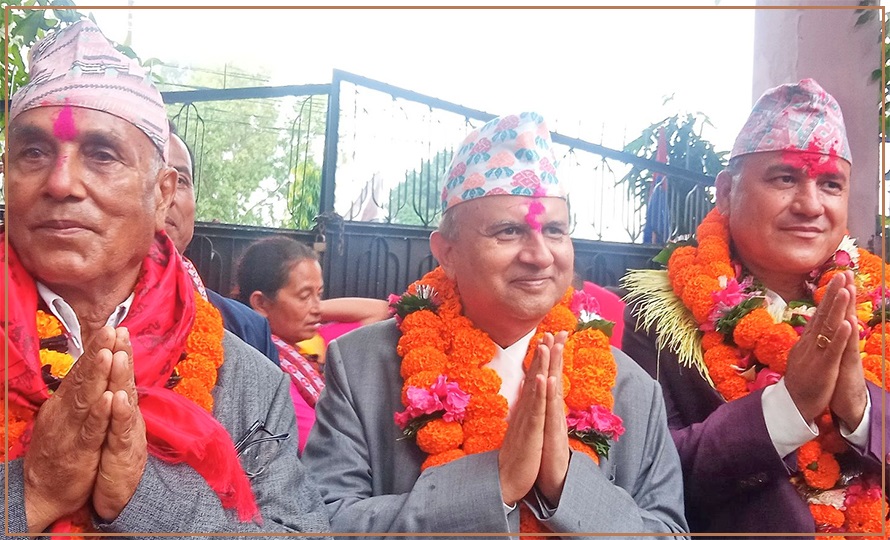 UML General Secretary Pokharel registered nomination from Dang 2