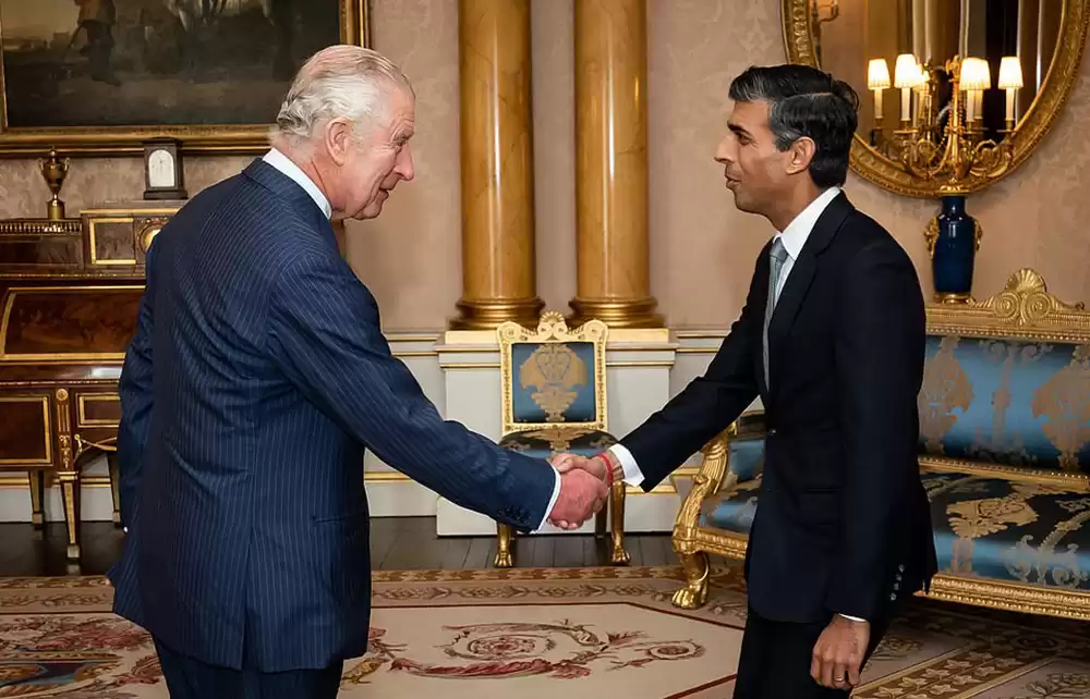 Rishi Sunak appointed UK prime minister by King Charles III