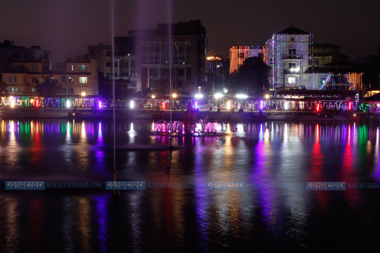 In Pics: Chhath decoration at Kamal Pokhari