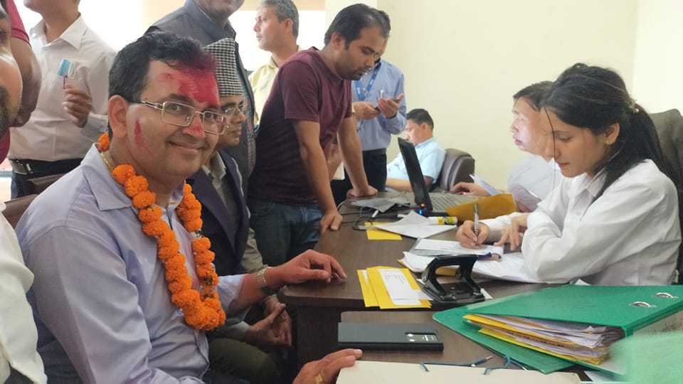 Chitwan 3: After Prachanda left, Dr. Bhojraj’s candidacy was registered