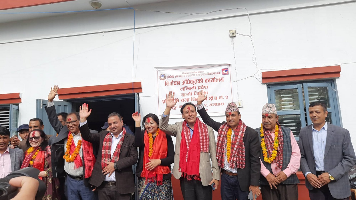 Ram Kumari Jhakri registers nomination from alliance in Gulmi 2