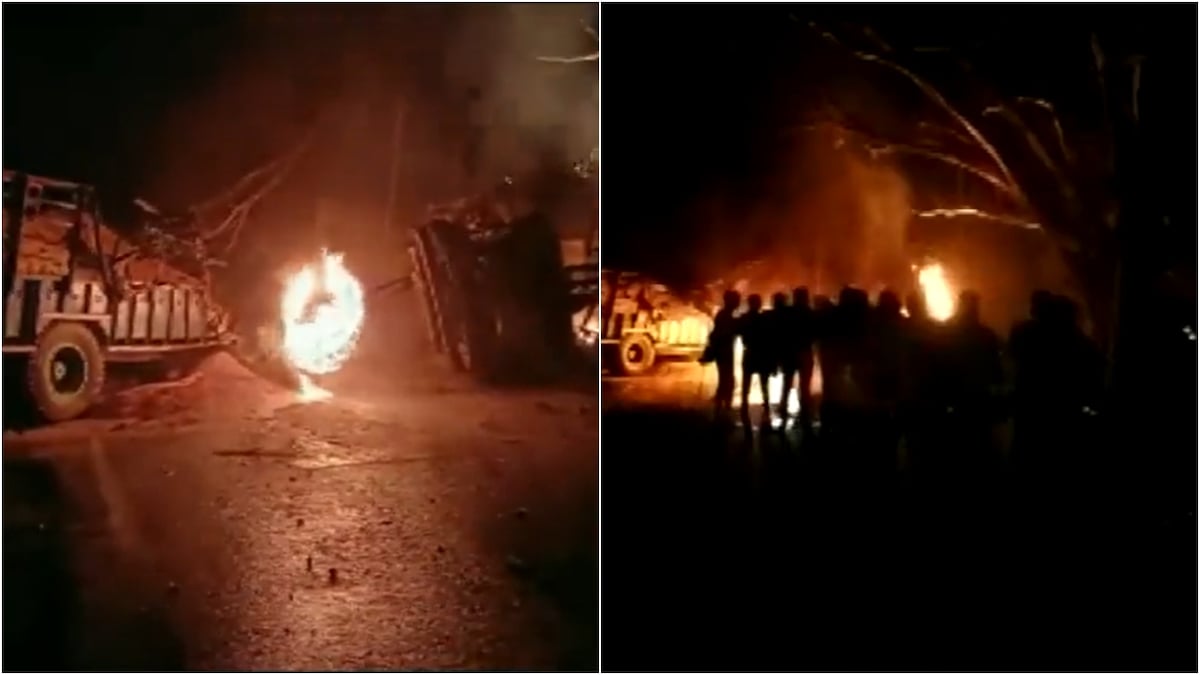 1 dead as ethanol tanker catches fire after collision with tractor in UP