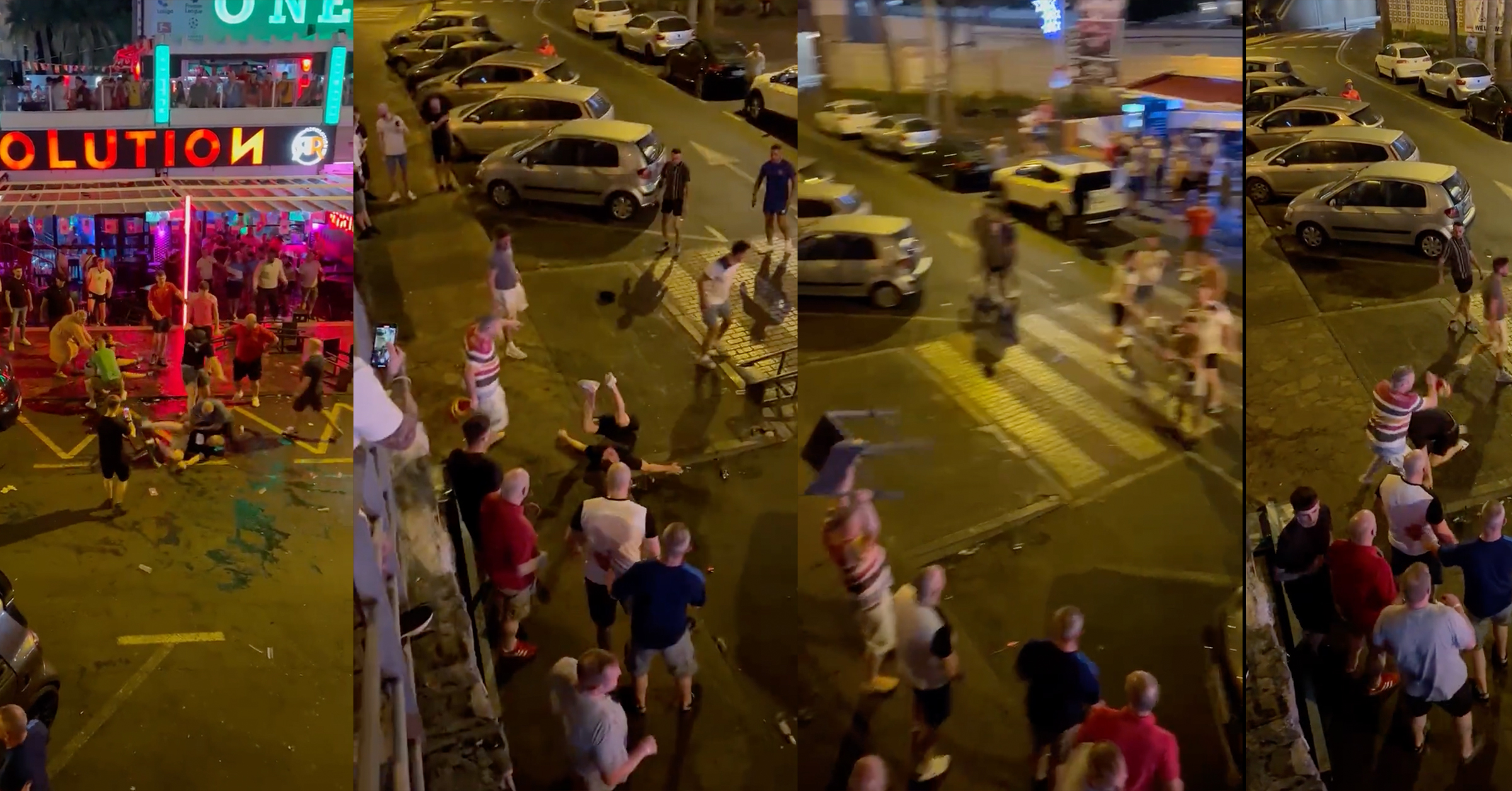 England and Wales fans violently clash in Tenerife