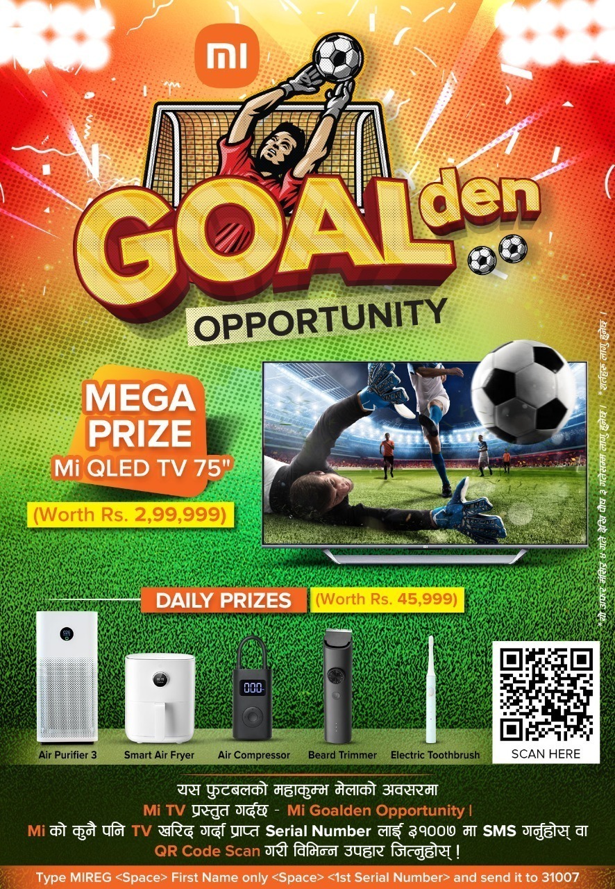 GOALden opportunity to win 75 inch TV with Mi