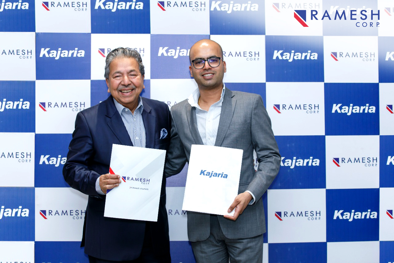 Ramesh Corp & Kajaria Ceramics signs equal joint venture to set up the largest tiles manufacturing plant in Nepal