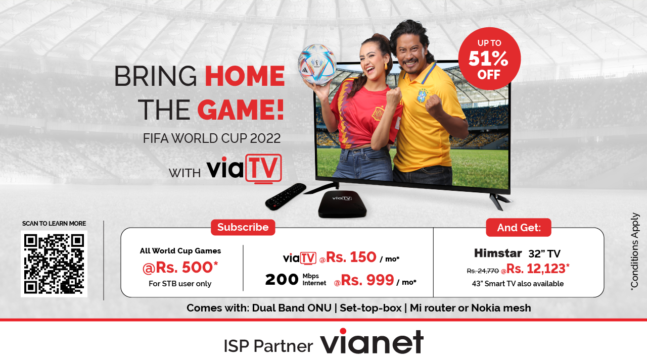 ViaTV launches exciting offer for upcoming world cup