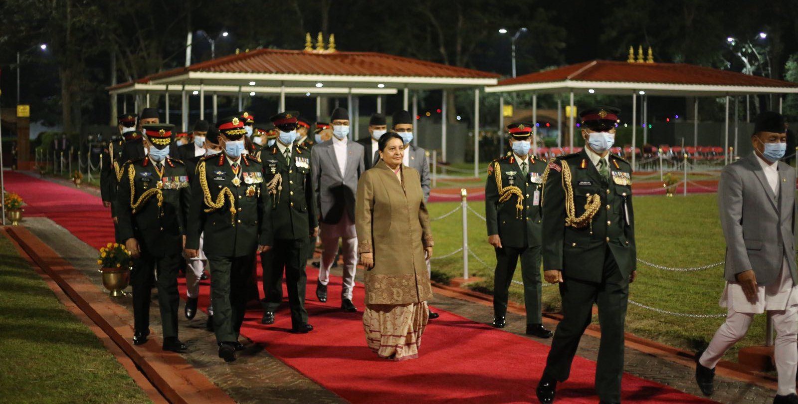 President Bhandari returns home