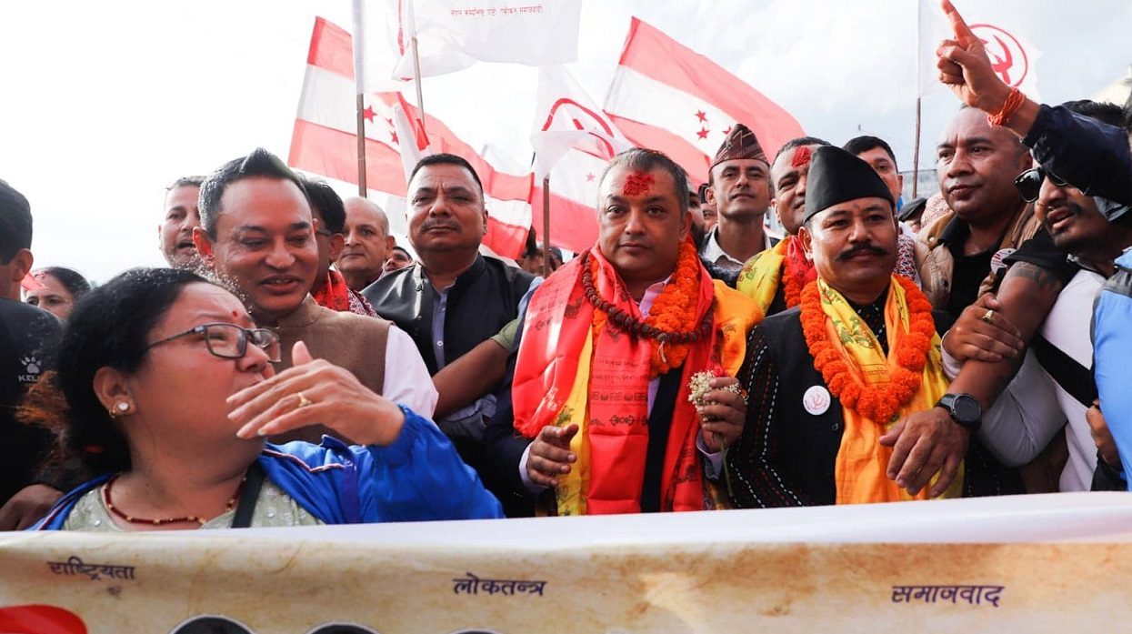 NC’s Gagan Thapa emerges victorious from Kathmandu-4, preparations for victory procession (photos included)
