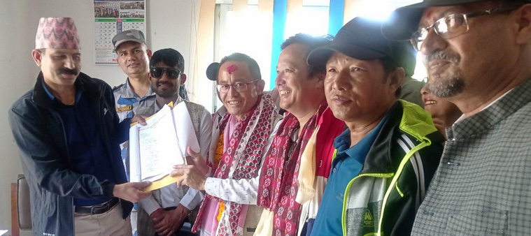 Following Man Bahadur Limbu’s nomination as a candidate in Morang, there was a movement