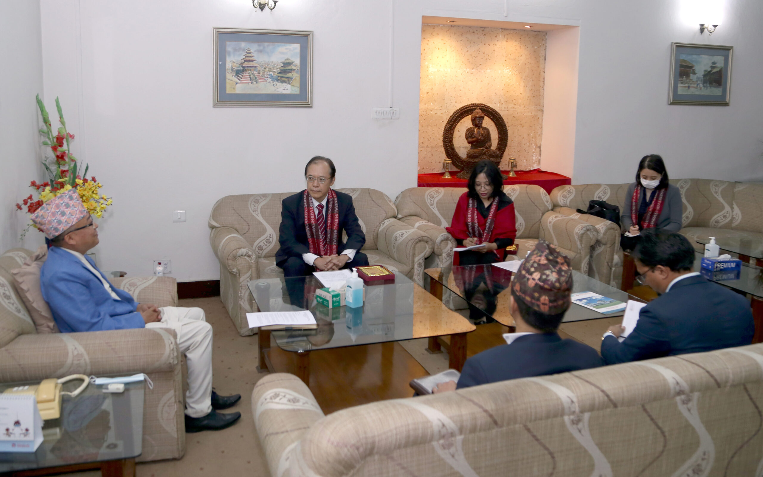 CEC Thapaliya and Japanese ambassador hold meeting