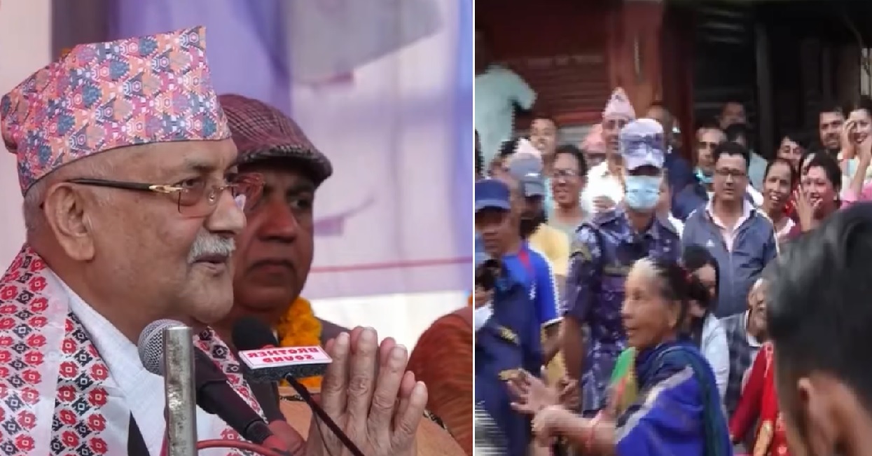 During Oli’s speech, elderly voters imposed conditions for increasing the allowance (VIDEO)