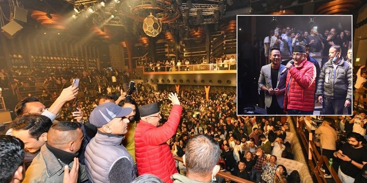 Oli danced with youth in a rap song at nightclub (with photos)