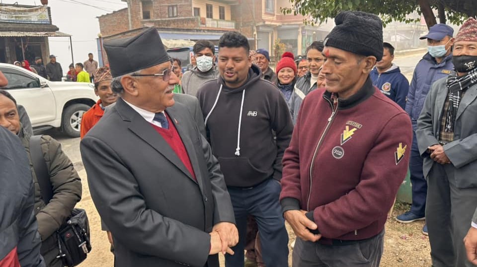 After casting vote in Chitwan, Prachanda reached Gorkha, overview of polling stations (photos included)