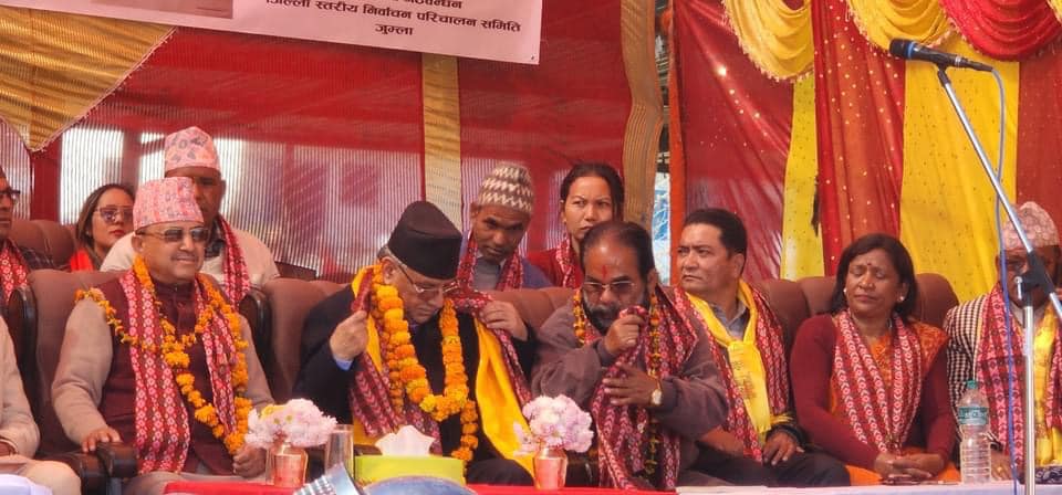 Prachanda addressing 5 places in Karnali today