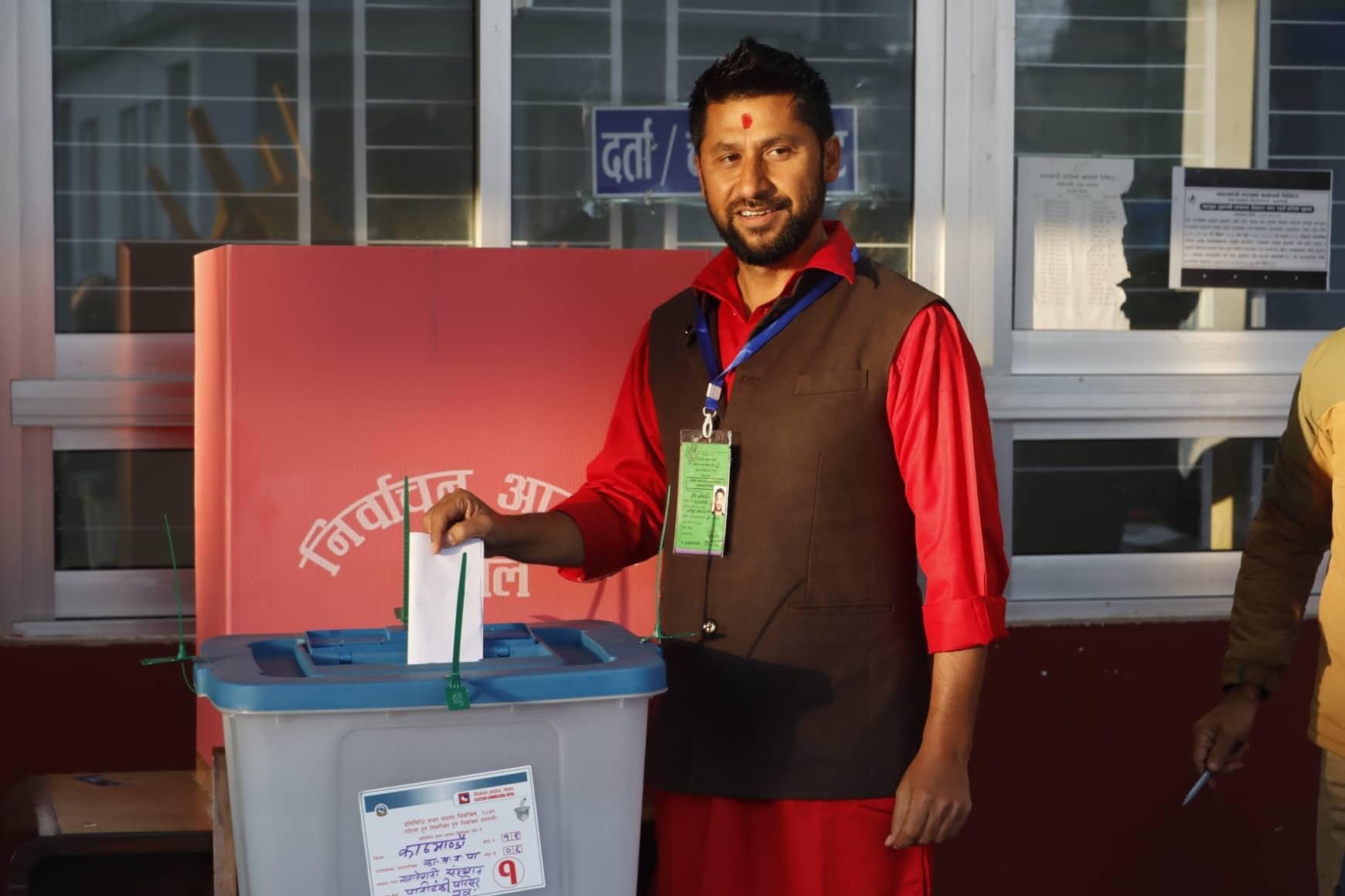 Rabi Lamichhane cast his vote (photos included)