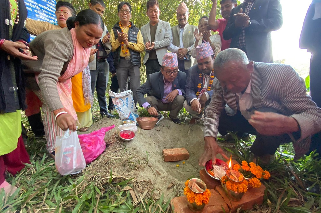 RPP Chair Lingden lays foundation stone of three bridges