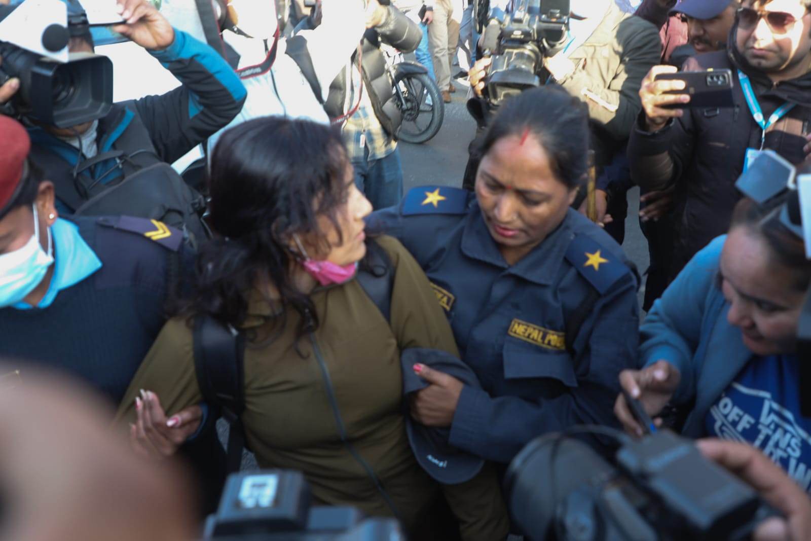 Tara Baral, who threw shoes at lawyers, detained