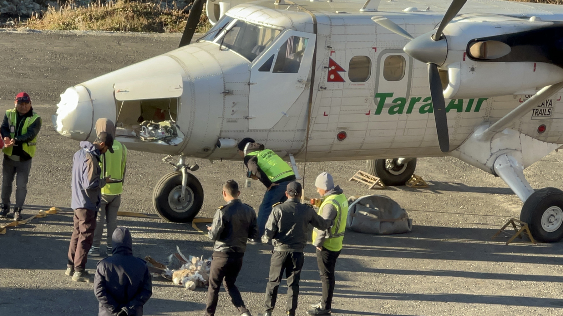Humla: Bird smashed with Tara Air’s cargo plane