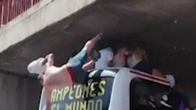 Argentina fan dies after fall from roof