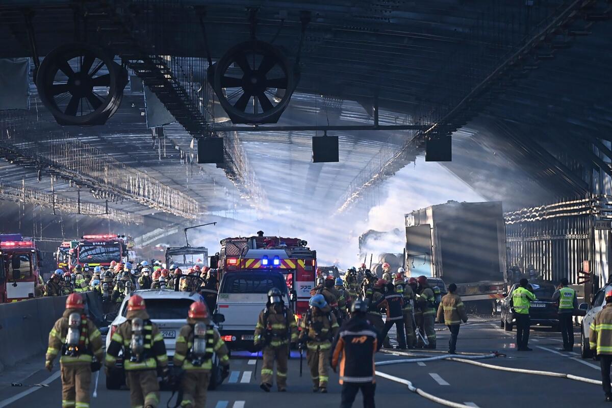 5 killed, 37 injured in S.Korea’s tunnel fire