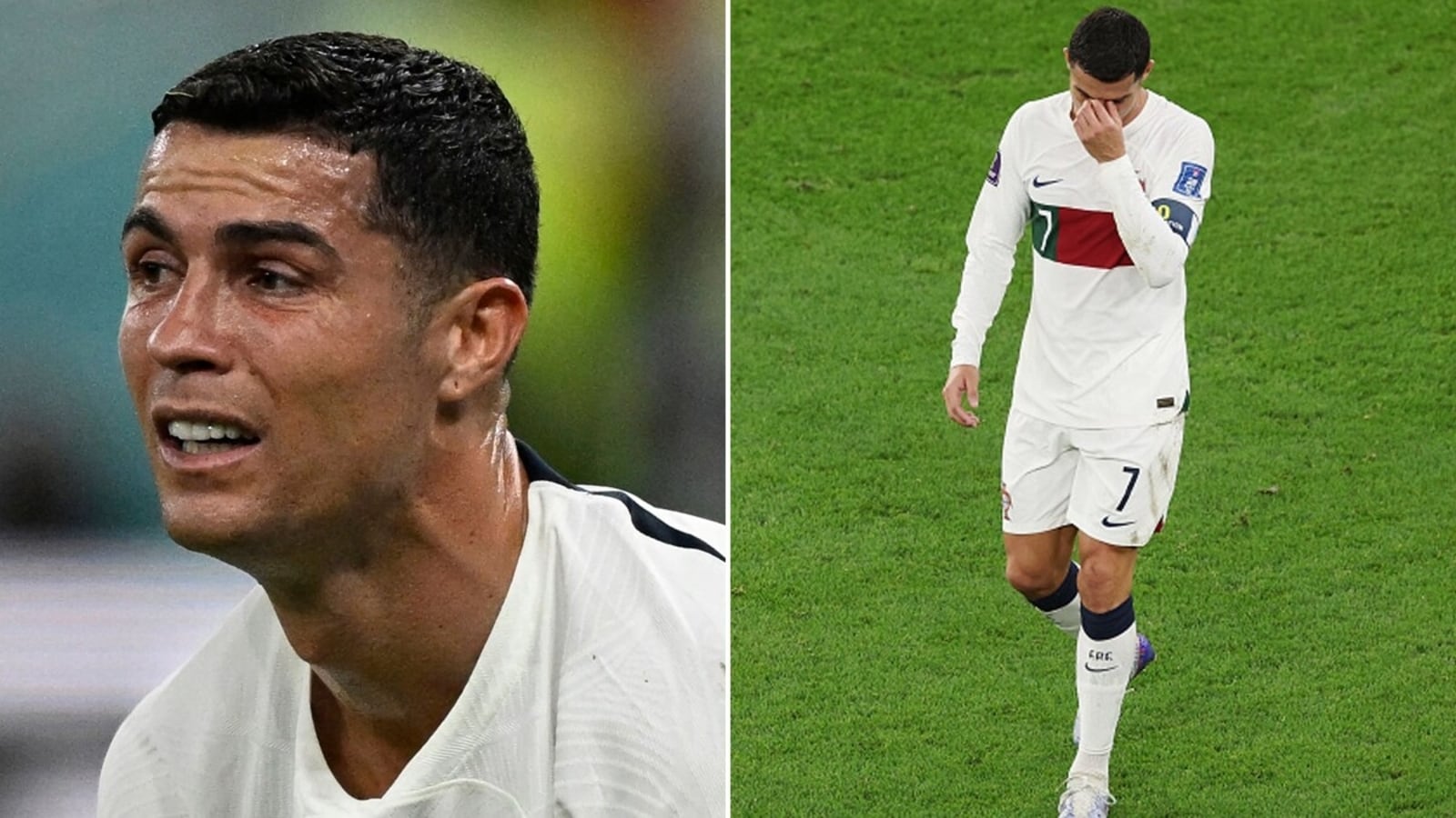 Cristiano Ronaldo leaves World Cup in tears as chances to win title are  shattered by Morocco