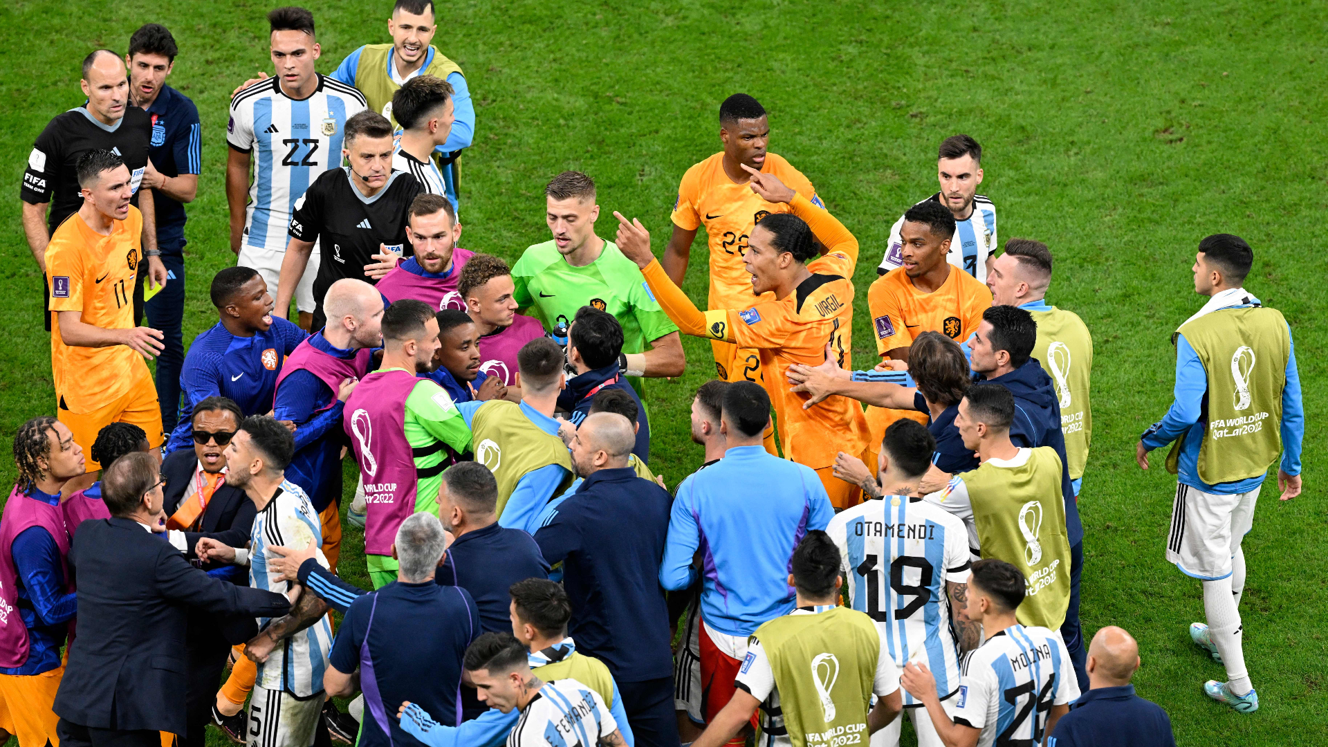 FIFA charged Argentina & the Netherlands following a heated quarter-final match