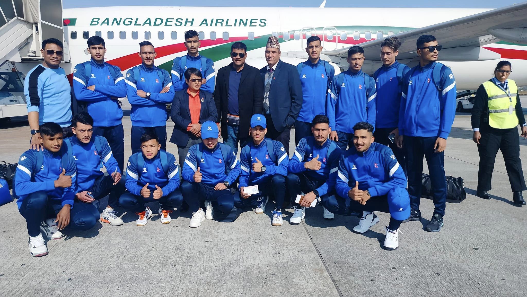 Nepali volleyball team leaves for Bangladesh