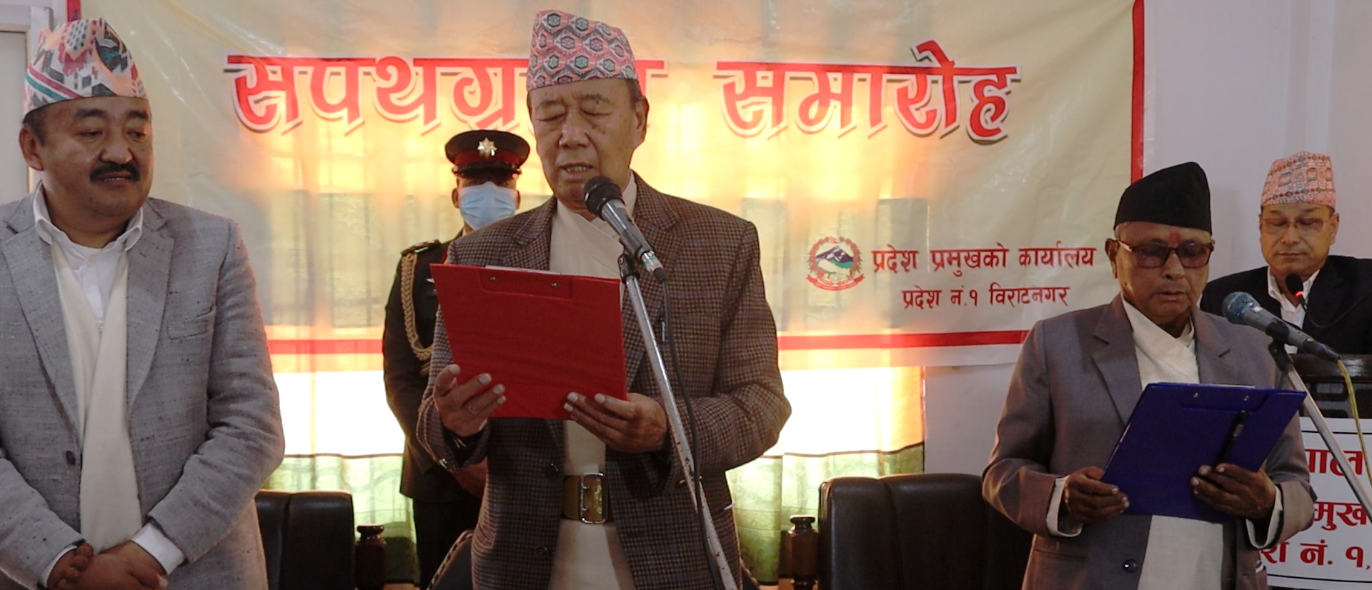 State chief Khapung administered oath to senior members of council