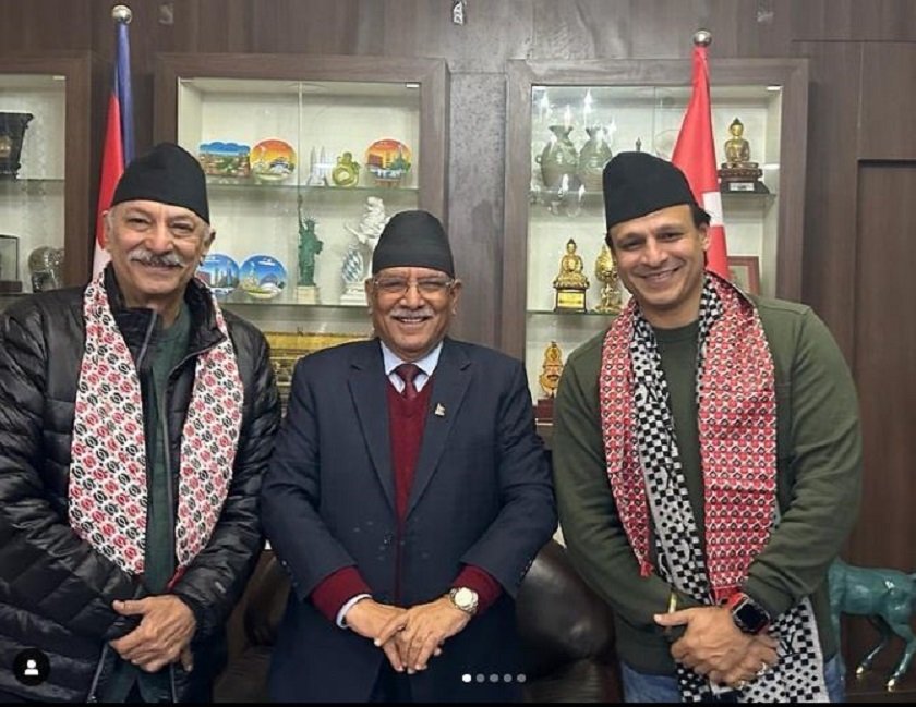 Actor Oberoi wrote – Congratulations Comrade Prachanda!