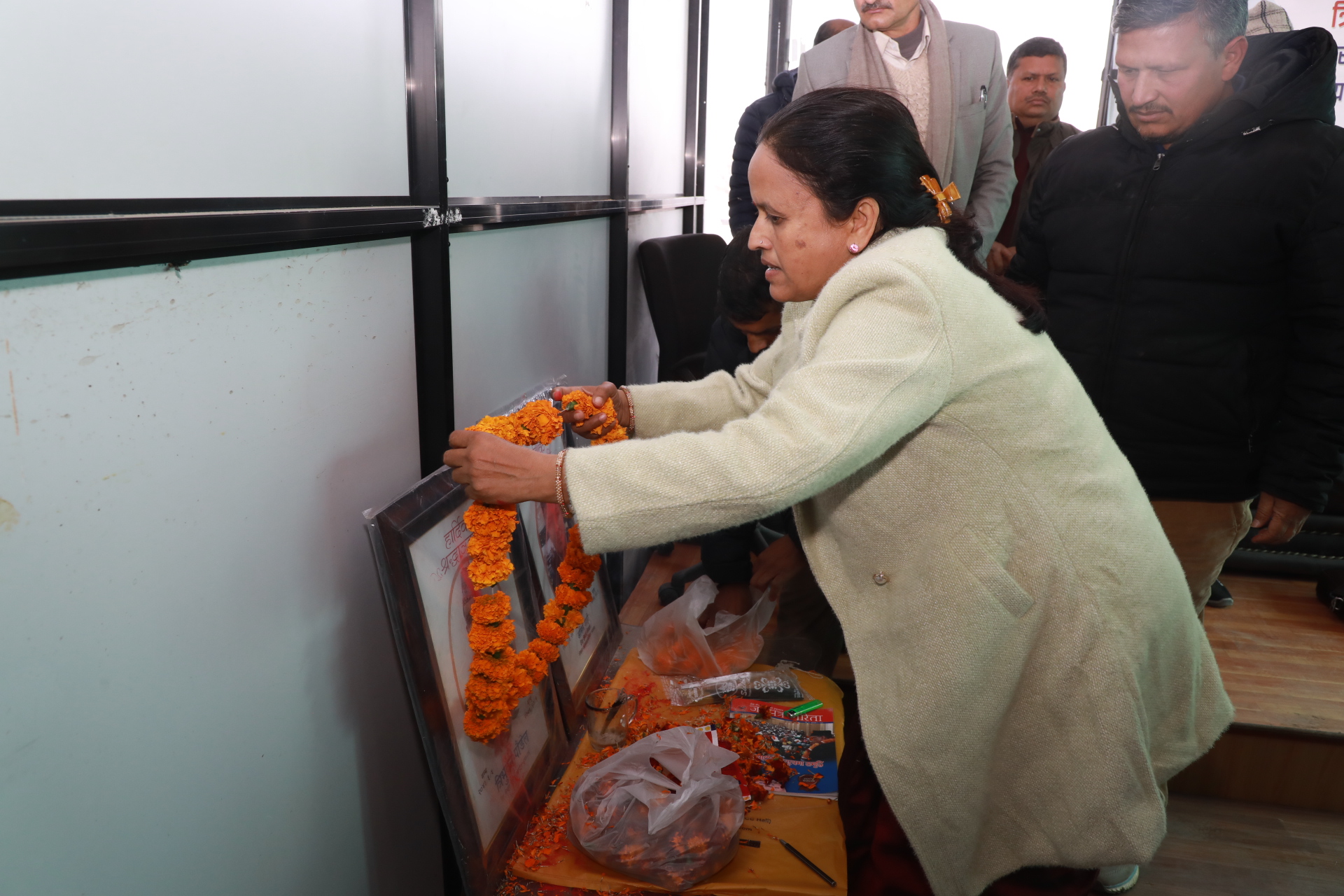 Communications Minister Sharma pays tribute to Pokhara plane crash dead