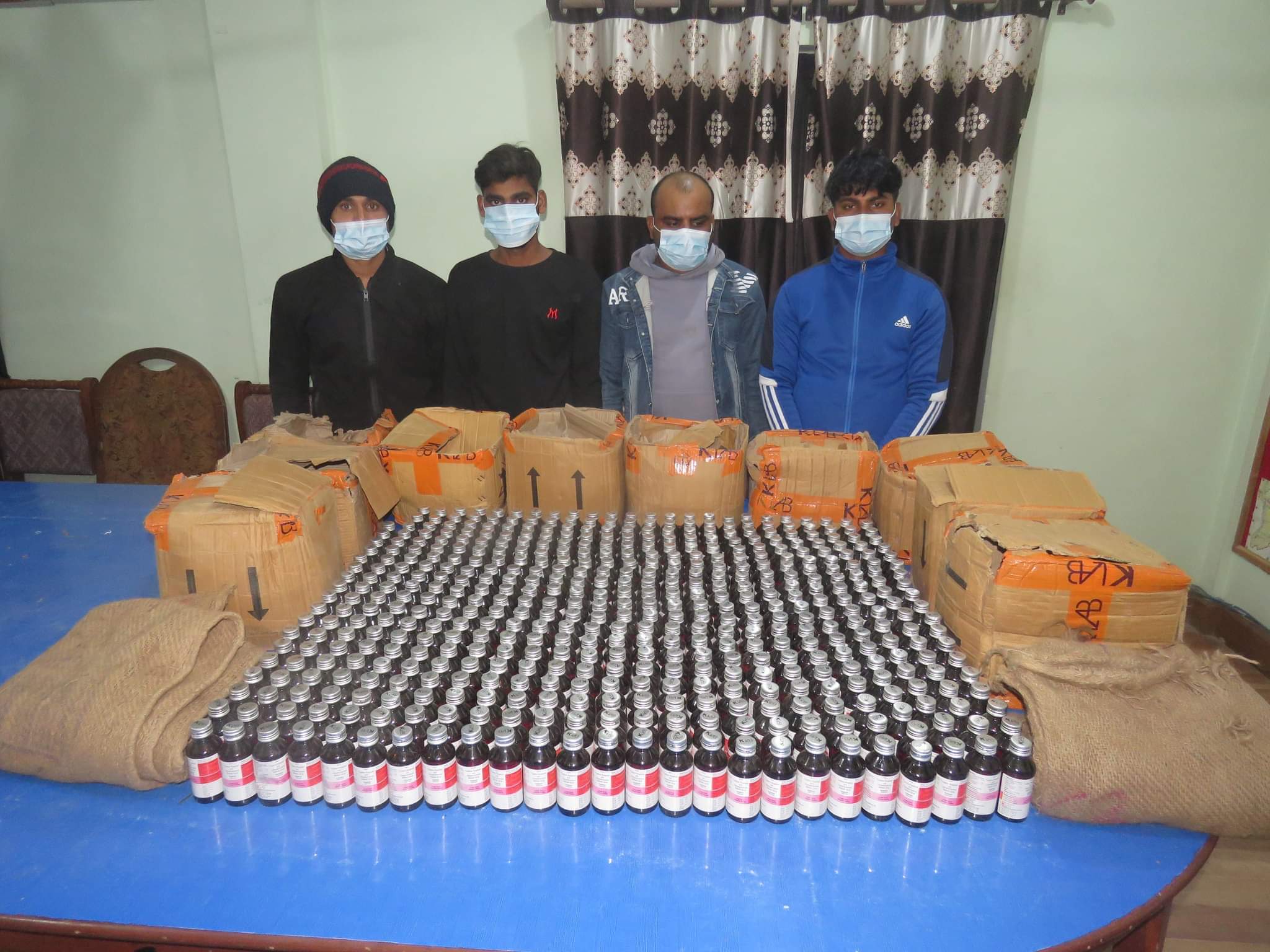 Four people arrested with large sum of drugs from Janakpur
