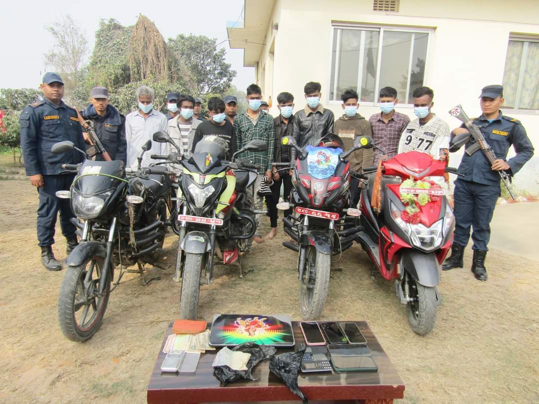 Nine arrested with brown sugar from Siraha