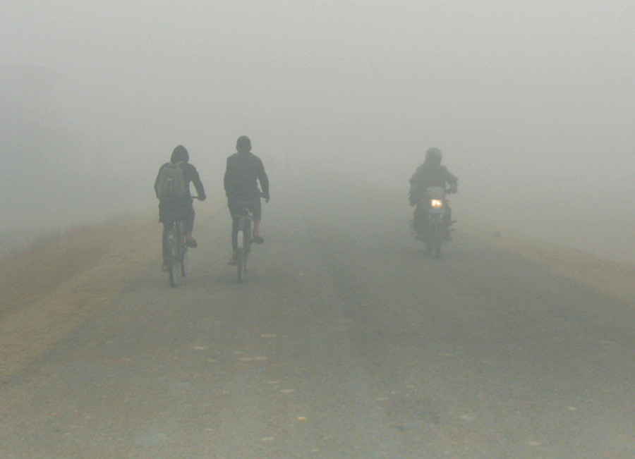 Daily life affected by cold wave