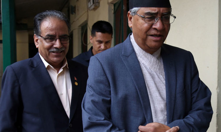 Deuba said: ‘Give Prachanda a vote of confidence’