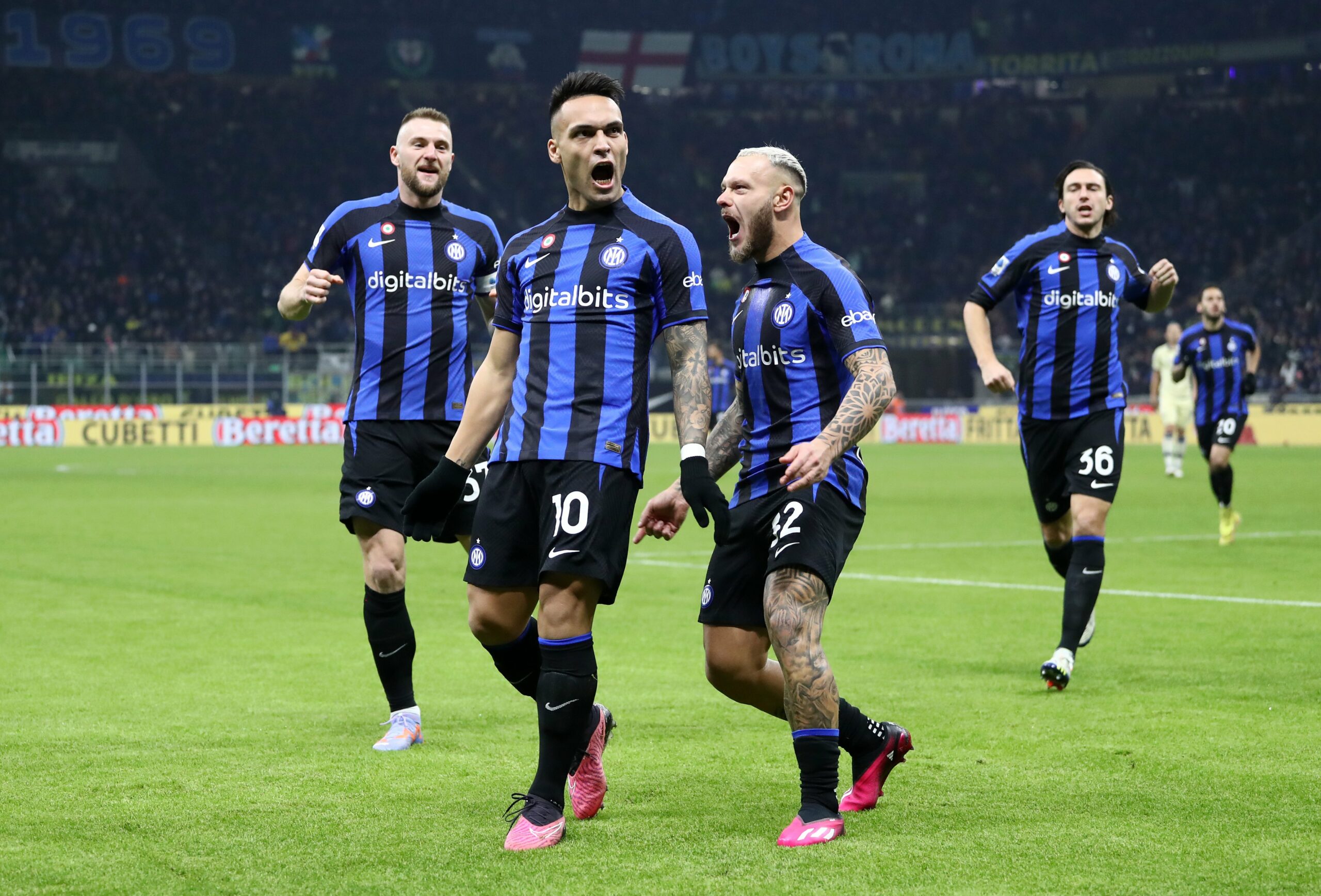 Serie A football match: Inter win, Milan stopped